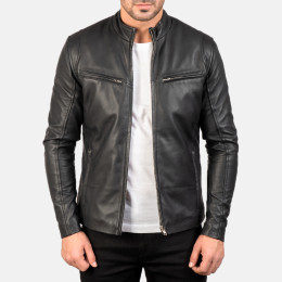 Ionic Black Leather Jacket