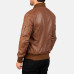 Bomia Ma-1 Brown Leather Bomber