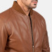 Bomia Ma-1 Brown Leather Bomber