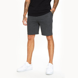 Taped Sweat Shorts - Light Grey Marl/Gold