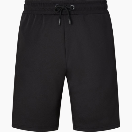 Floral Panel Block Poly Shorts - Black/White