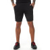 Cut Through Poly Shorts - Black