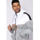 Taped Block Hooded Poly Track Top 