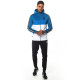 Triple Panel Taped Full Zip Poly Track Top With Hood