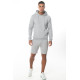 Taped Pullover Hoodie - Light Grey