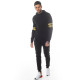 Poly Track Pants With Piping Skinny Fit - Black/Gold