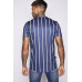 Pin Stripe T-Shirt - Navy/White