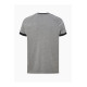 Taped Ringer T-Shirt - Charcoal/Black