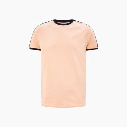 Taped Ringer T-Shirt - Peach Melba