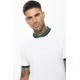 Baseball Collar Pique T-Shirt - White