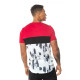 Cut and Sew Jungle Print T-Shirt - Black/Jungle Print