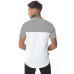 Panel Block T-Shirt - White/Light Grey