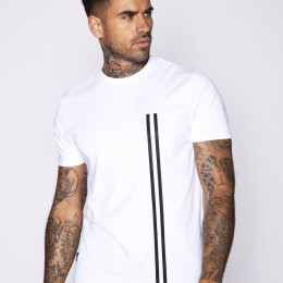 Stripe Logo T-Shirt - White